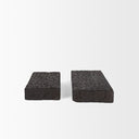 Shira Reclaimed Dark Brown Wooden Riser Set of 2 - Default Title