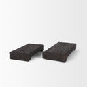 Shira Reclaimed Dark Brown Wooden Riser Set of 2 - Default Title