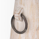 Monique Small Light Brown w Handles Wood Pot - Default Title