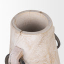 Monique Large Light Brown w Handles Wood Pot - Default Title