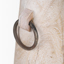 Monique Large Light Brown w Handles Wood Pot - Default Title