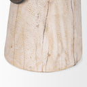 Monique Large Light Brown w Handles Wood Pot - Default Title