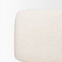 Nora Cream Fabric w Matte Black Metal Legs Accent Chair - Default Title