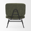 Nora Forest Green Fabric w Matte Black Metal Legs Accent Chair - Default Title