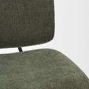 Nora Forest Green Fabric w Matte Black Metal Legs Accent Chair - Default Title