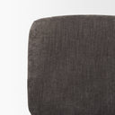 Nora Charcoal Fabric w Matte Black Metal Legs Accent Chair - Default Title