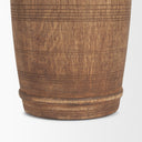 Porta Small Medium Brown Reclaimed Wooden Pot - Default Title