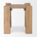 Beth Light Brown Wood Square Accent Table - Default Title