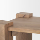 Beth Light Brown Wood Square Accent Table - Default Title