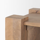 Beth Light Brown Wood Square Accent Table - Default Title