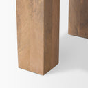 Beth Light Brown Wood Square Accent Table - Default Title