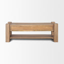 Beth Light Brown Wood Media Console - Default Title