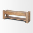 Beth Light Brown Wood Media Console - Default Title