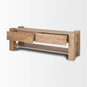 Beth Light Brown Wood Media Console - Default Title