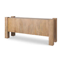 Beth Light Brown Wood w 3 Doors Sideboard - Default Title