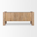 Beth Light Brown Wood w 3 Doors Sideboard - Default Title