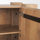 Beth Light Brown Wood w 3 Doors Sideboard - Default Title