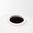 Karakum II Large White Textured Ceramic Vase - Default Title