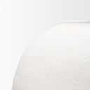 Karakum II Large White Textured Ceramic Vase - Default Title