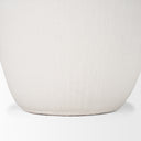 Karakum II Large White Textured Ceramic Vase - Default Title