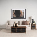 Wilton Brown Wood w 12 Black Metal Drawers Coffee Table - Default Title