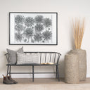 Jolie Cream w Black Print Linen Square Decorative Pillow Cover - Default Title