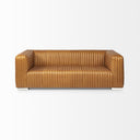 Ricciardo Cognac Leather Three Seater Sofa 825L x 385W x 265H - Default Title