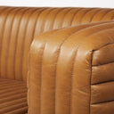 Ricciardo Cognac Leather Three Seater Sofa 825L x 385W x 265H - Default Title