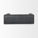 Ricciardo Black Leather Wrapped Three Seater Sofa 825L x 385W x 265H - Default Title