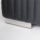 Ricciardo Black Leather Wrapped Three Seater Sofa 825L x 385W x 265H - Default Title