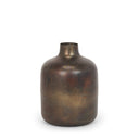Daya Medium Antiqued Gold Metal Vase - Default Title