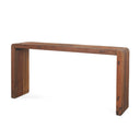 Estelle Rustic Brown Reclaimed Wood Console Table - Default Title