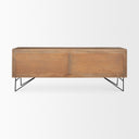 Darwin Light Brown Wooden 4 Door w 2 Shelves Sideboard - Default Title
