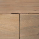 Darwin Light Brown Wooden 4 Door w 2 Shelves Sideboard - Default Title