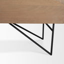 Darwin Light Brown Wooden 4 Door w 2 Shelves Sideboard - Default Title