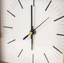 Renaya Light Brown Wood w Matte Black Metal Base Table Clock - Default Title