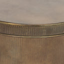Josephine Round Antique Gold Metal Box Set of 2 - Default Title