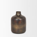 Daya Medium Antiqued Gold Metal Vase - Default Title