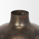 Daya Medium Antiqued Gold Metal Vase - Default Title