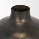 Daya Tall Antiqued Gold Metal Vase - Default Title