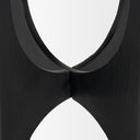 Sobi Textured Matte Black Round Metal Accent Table - Default Title
