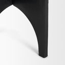 Sobi Textured Matte Black Round Metal Accent Table - Default Title