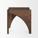 Laraya Medium Brown Wood w Arches End Table - Default Title