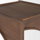 Laraya Medium Brown Wood w Arches End Table - Default Title