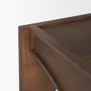 Laraya Medium Brown Wood w Arches End Table - Default Title