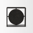 Raisa Black w Gold Antiquing Metal Table Clock - Default Title