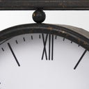 Raisa Black w Gold Antiquing Metal Table Clock - Default Title