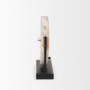 Raja Matte Black Metal w Wood Table Clock - Default Title