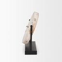 Raja Matte Black Metal w Wood Table Clock - Default Title