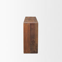 Estelle Rustic Brown Reclaimed Wood Console Table - Default Title